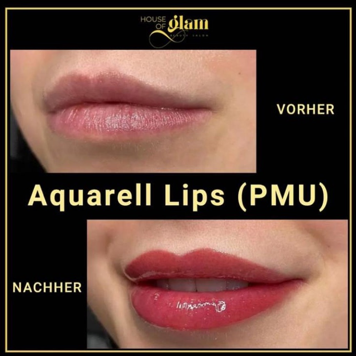 PMU Aquarell Lips
