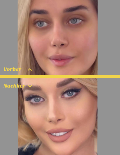 Make-up Artist bei der Arbeit im Kosmetikstudio Stuttgart